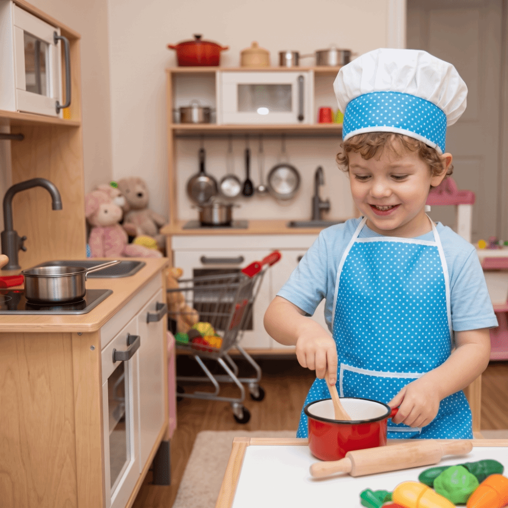 Baking Kitchen Set Up - Chef Dress Up Chef Hat Kids