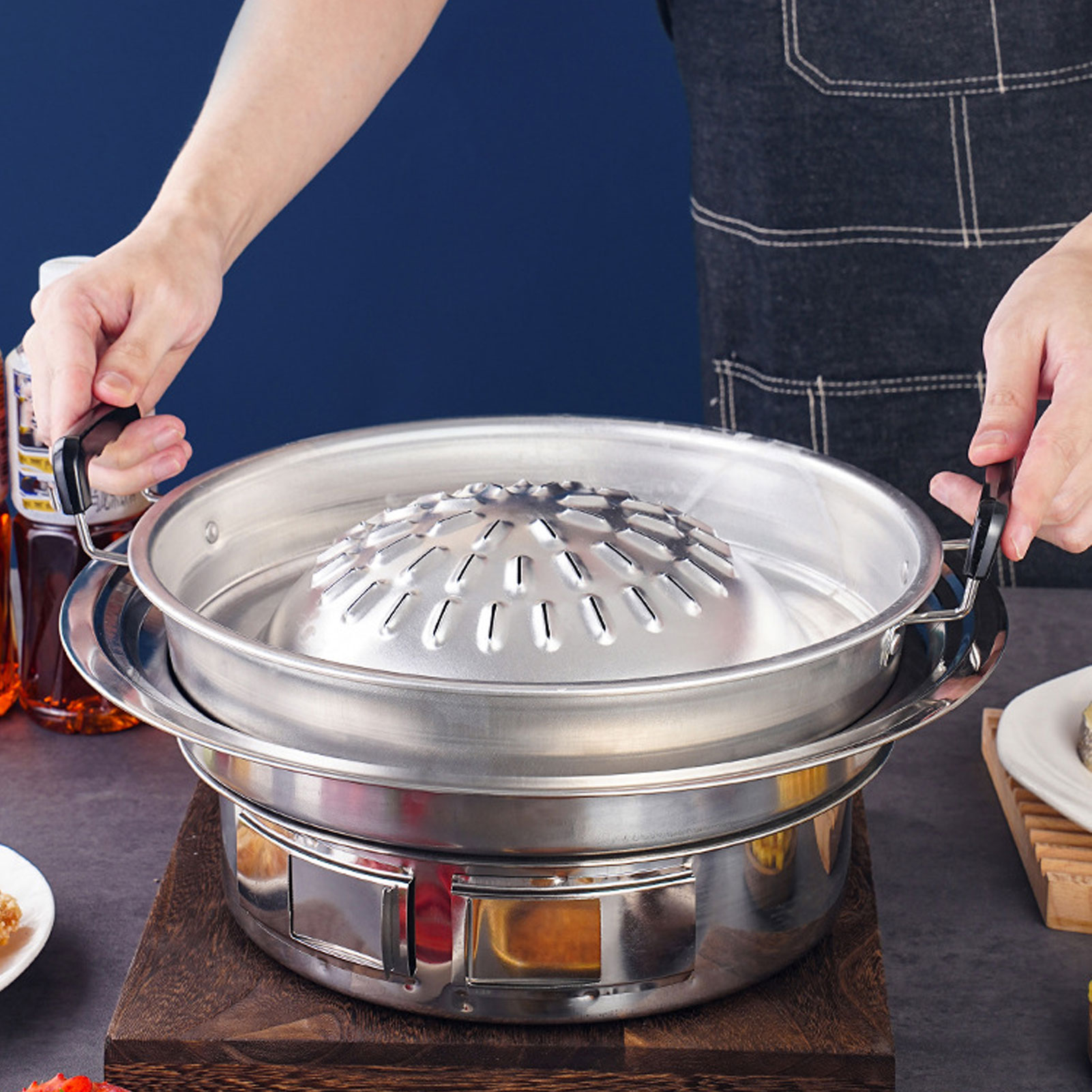Thai Barbecue Grill Pan Thai B - Kitchen Baking Tray Organiser 评论和价格