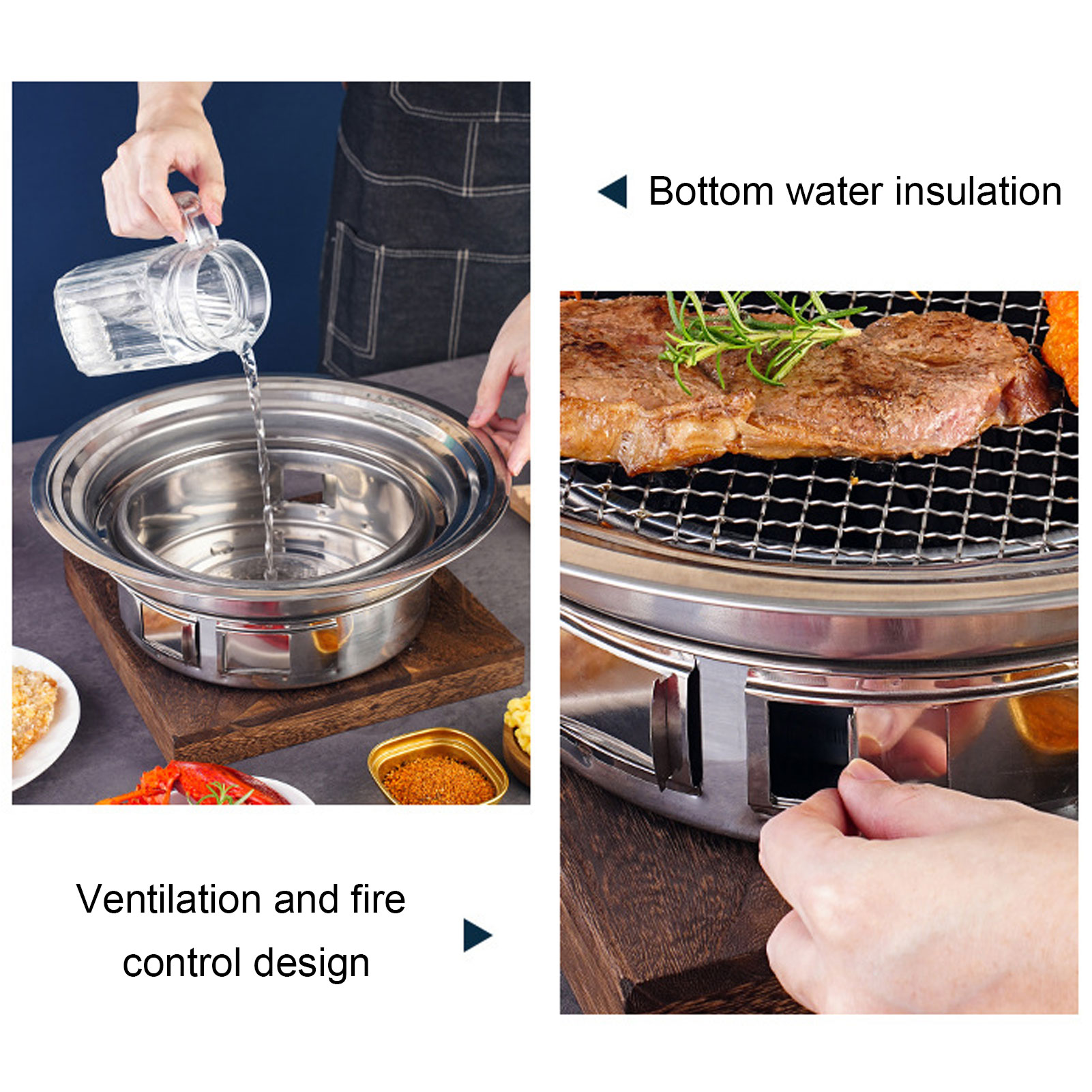 Thai Barbecue Grill Pan Thai B - Kitchen Baking Tray Organiser 评论和价格