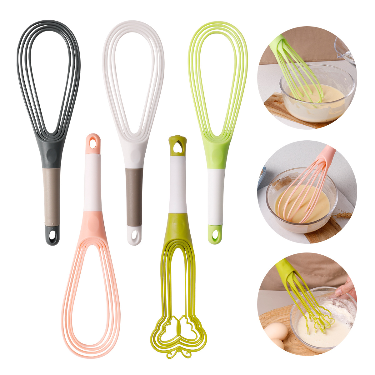 1pcs Egg Beater Rotated Egg Mi - Kitchen Baking Blender 评论和价格