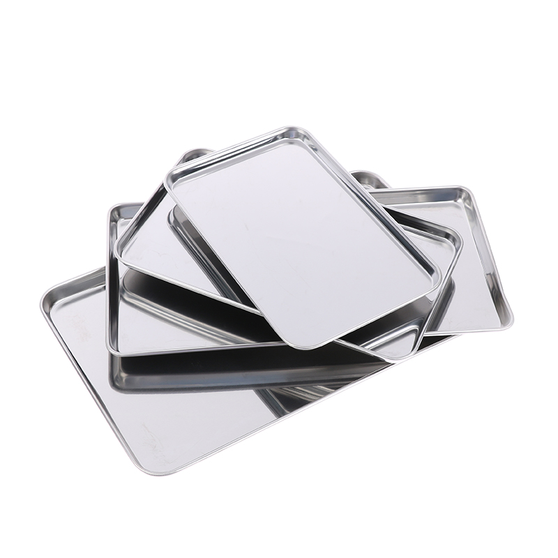 1pc Stainless Steel Tray Recta - Kitchen Baking Tray Organiser 评论和价格