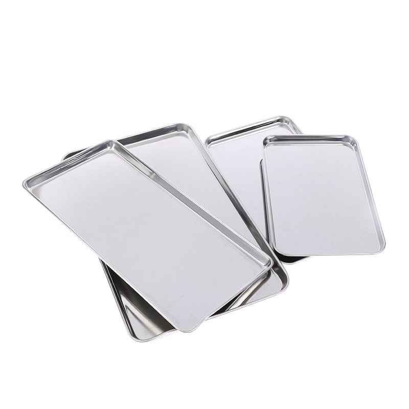 1pc Stainless Steel Tray Recta - Kitchen Baking Tray Organiser 评论和价格