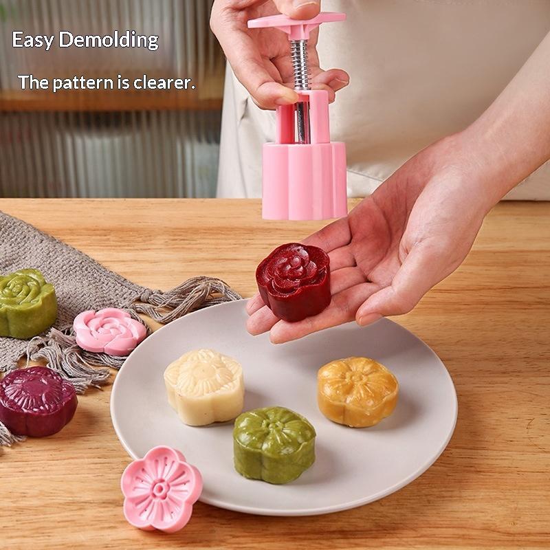 【LM】1 Set DIY Mooncake Mold Pl - Kitchen Baking Torch 评论和价格
