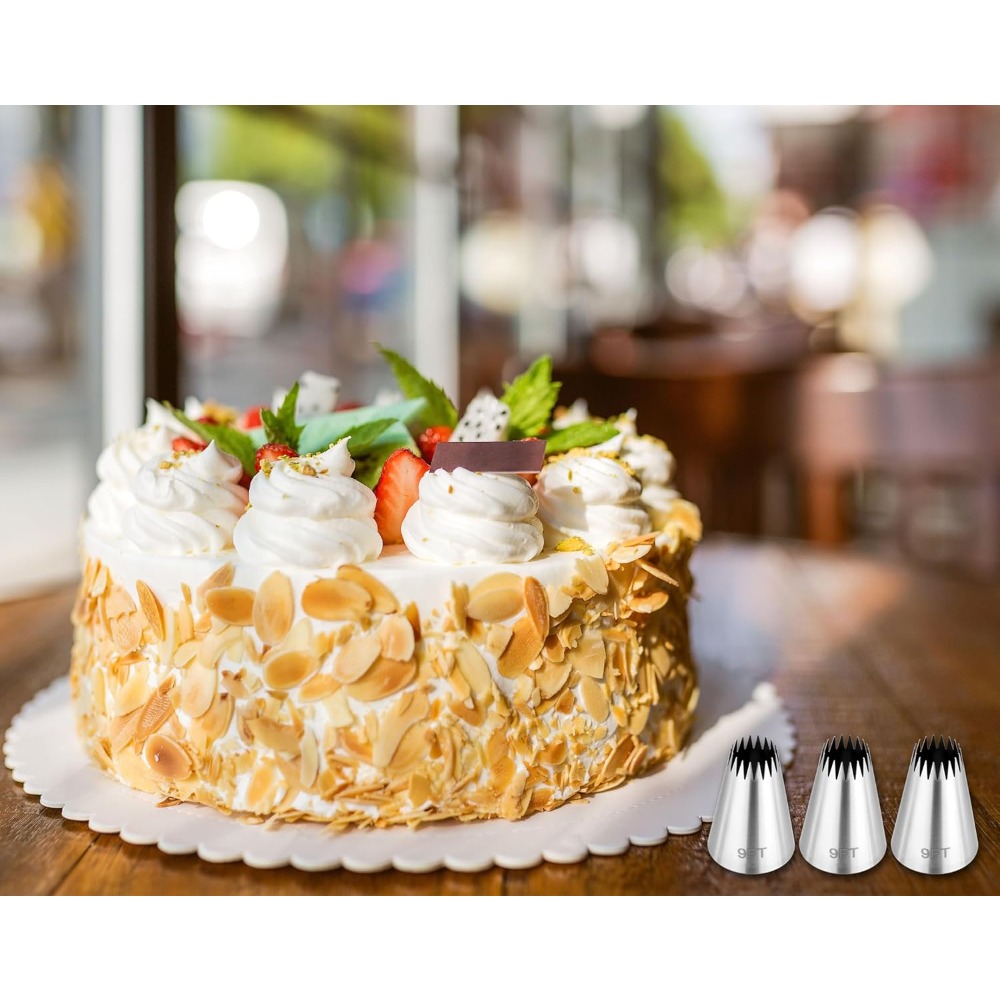 3Pcs Piping Bags and Tips Set, - Piping Bag Disposable 评论和价格