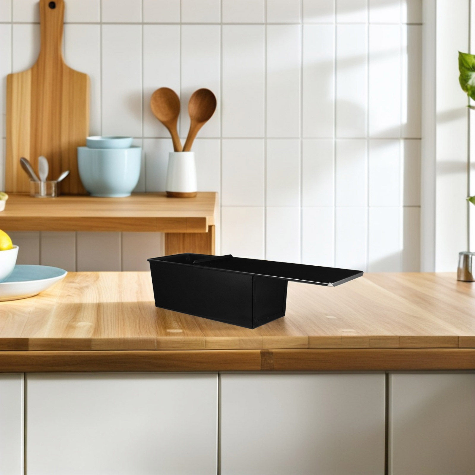 1Pcs Black Loaf Pan with Lid N - Kitchen Baking Pan 评论和价格