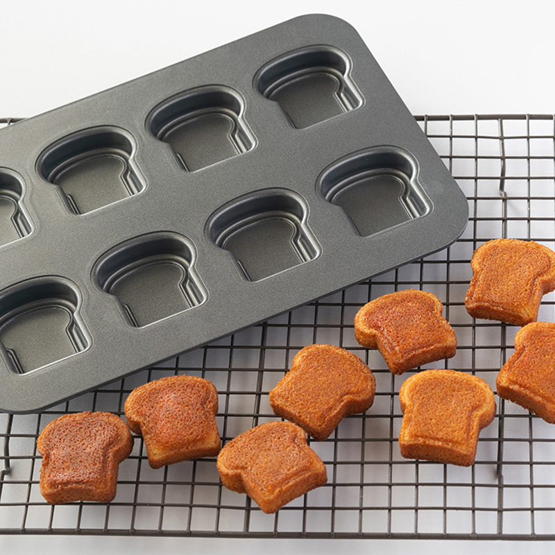 8 Cavity Toast Bread Pattern C - Kitchen Baking Pan 评论和价格