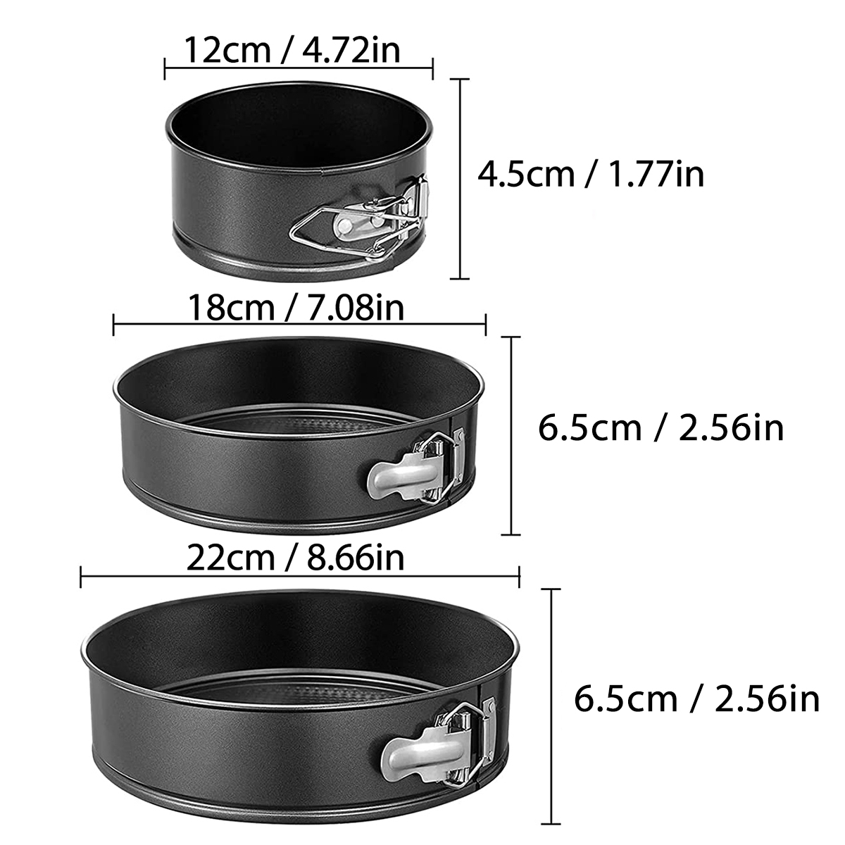 1PC, 3PCS Cake Pan Set, Round  - Kitchen Baking Pan 评论和价格