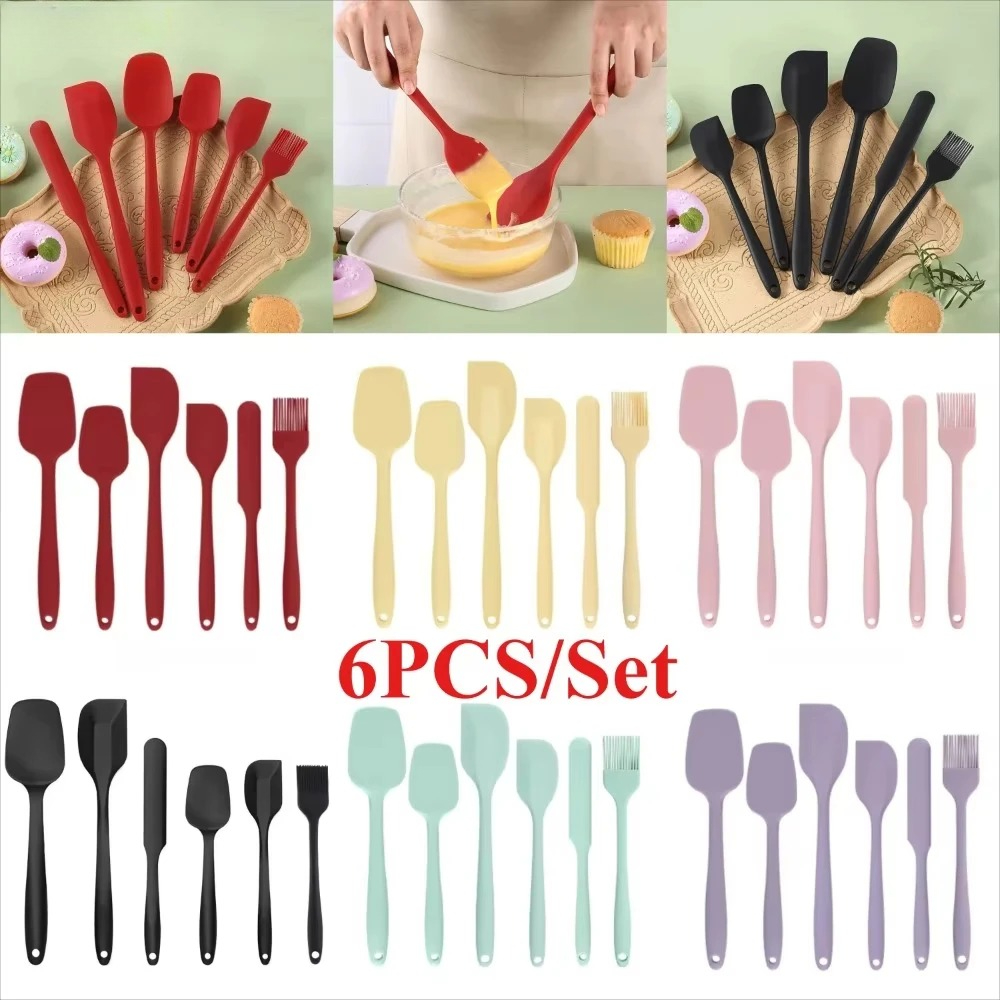 6pc Silicone Spatula Set Seaml - Baking Kitchen Set Up 评论和价格