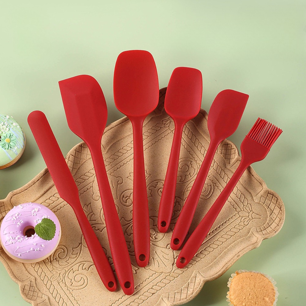 6pc Silicone Spatula Set Seaml - Baking Kitchen Set Up 评论和价格