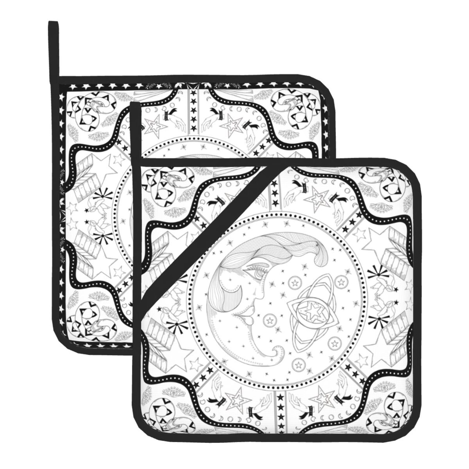 Fantasism Pot Holders Set of 2 - Kitchen Baking Dishes 评论和价格