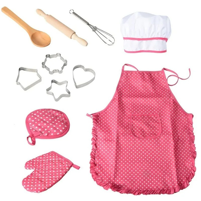 11pcs Kids Baking Apron Chef D - Baking Kitchen Set Up 评论和价格