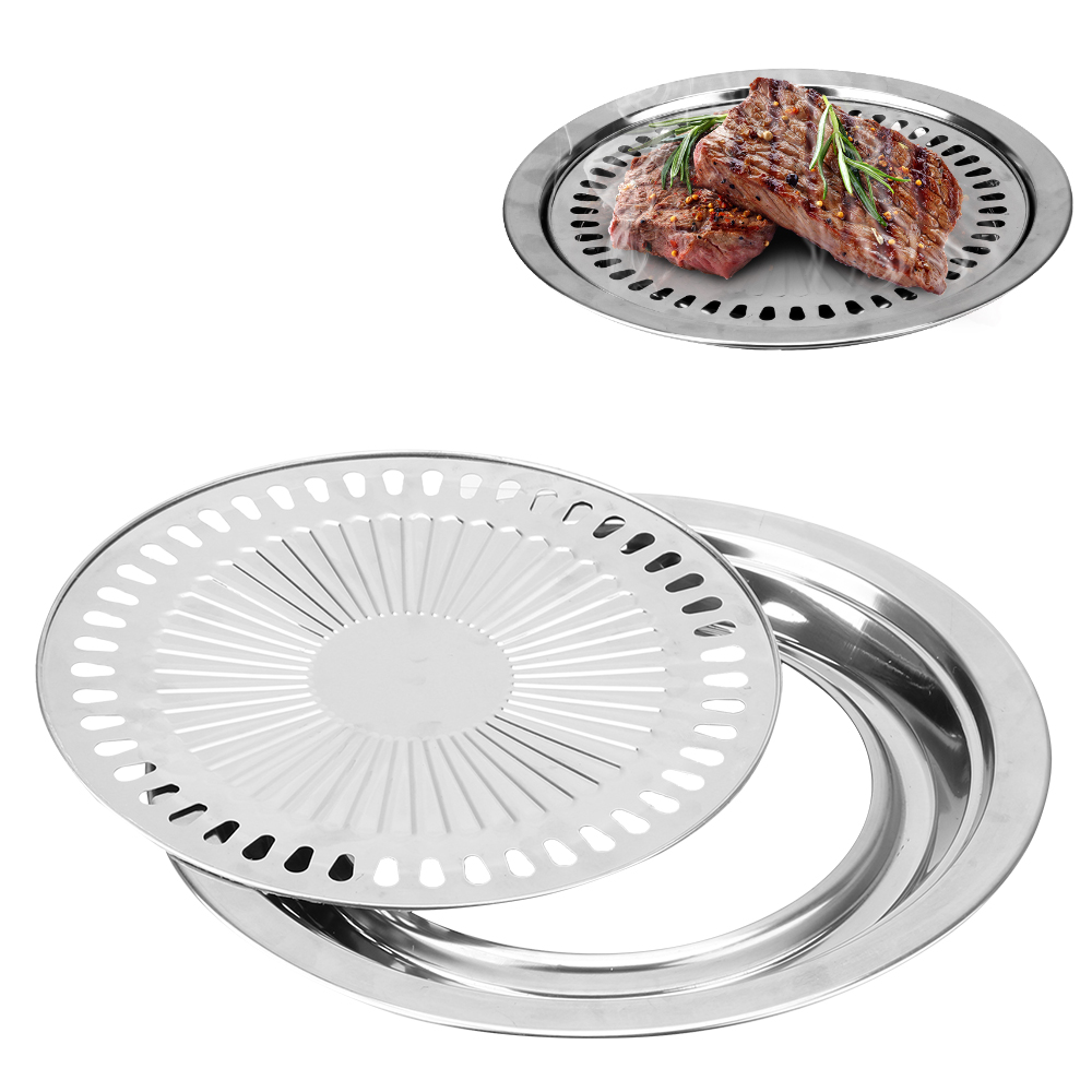 Smokeless Barbecue Grill Pan N - Kitchen Baking Tray Organiser 评论和价格