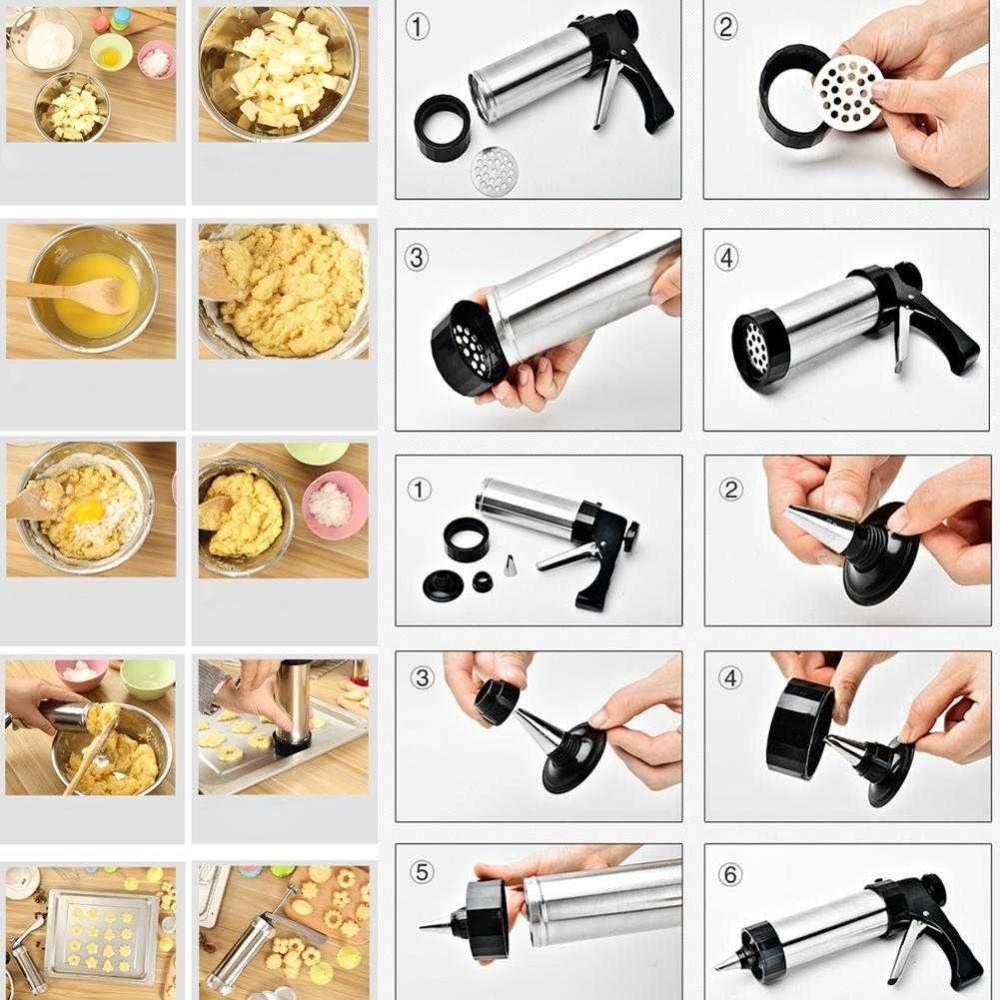 LMETJMA Cookie Press Kit Biscu - Piping Bag Disposable 评论和价格
