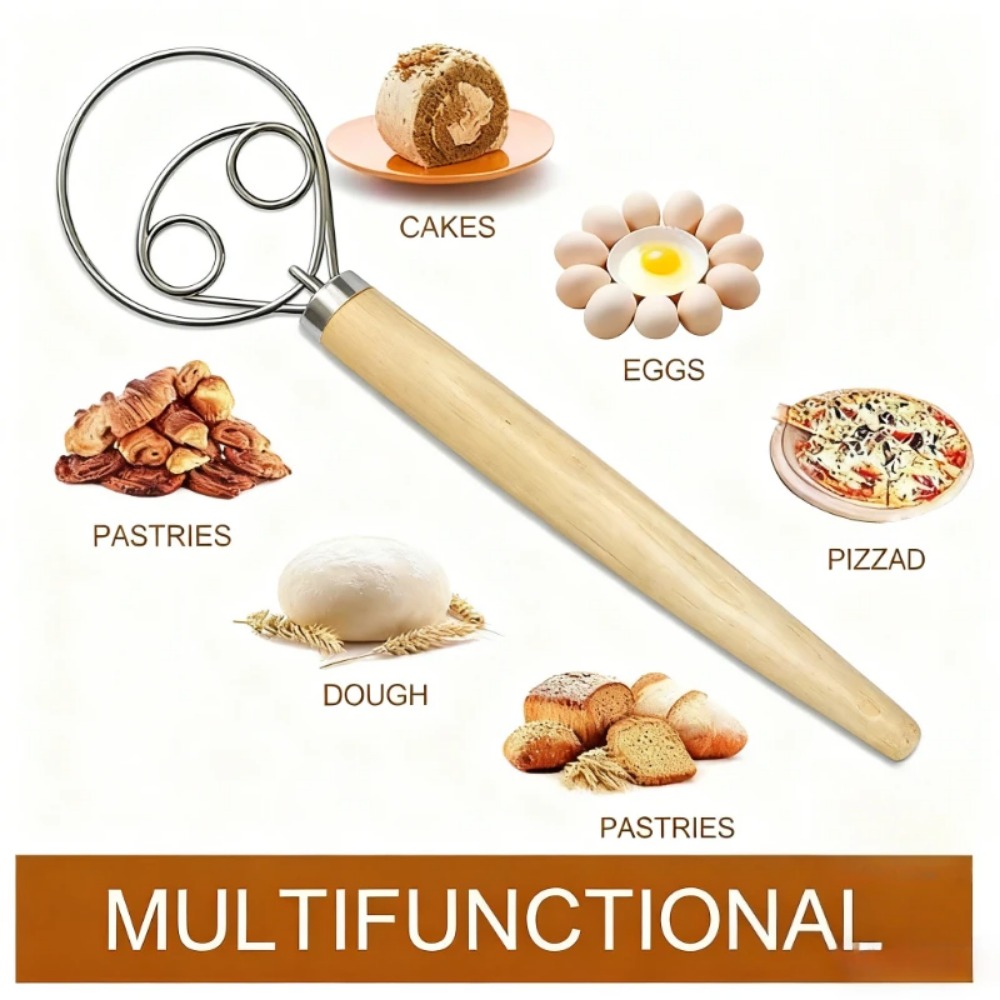 1/10PCS Dual Loop Dough Mixing - Kitchen Baking Blender 评论和价格