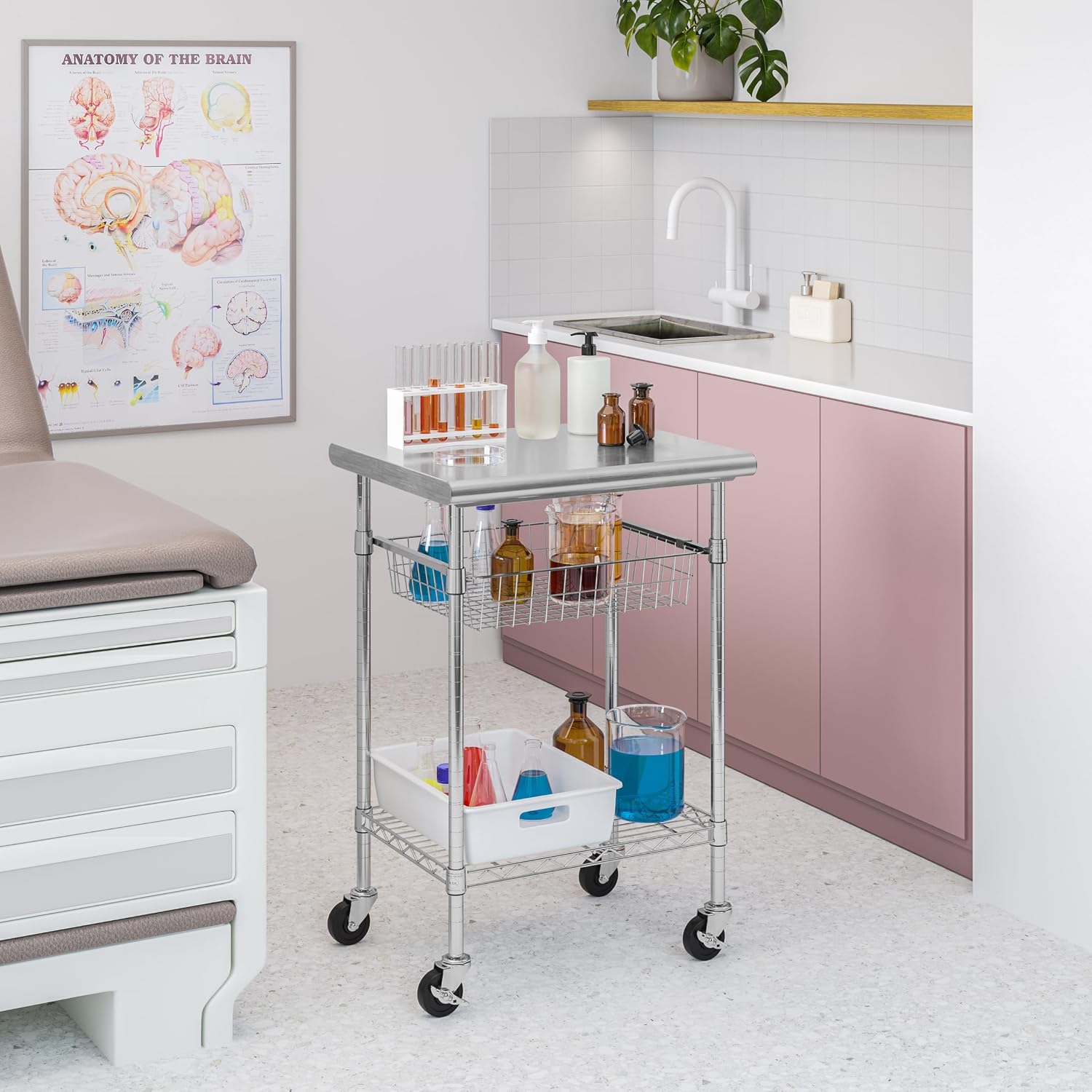 Stainless Steel Commercial Pre - Kitchen Baking Cart 评论和价格