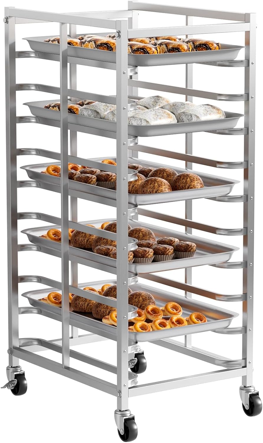 Commercial Stainless Steel Bak - Kitchen Baking Cart 评论和价格