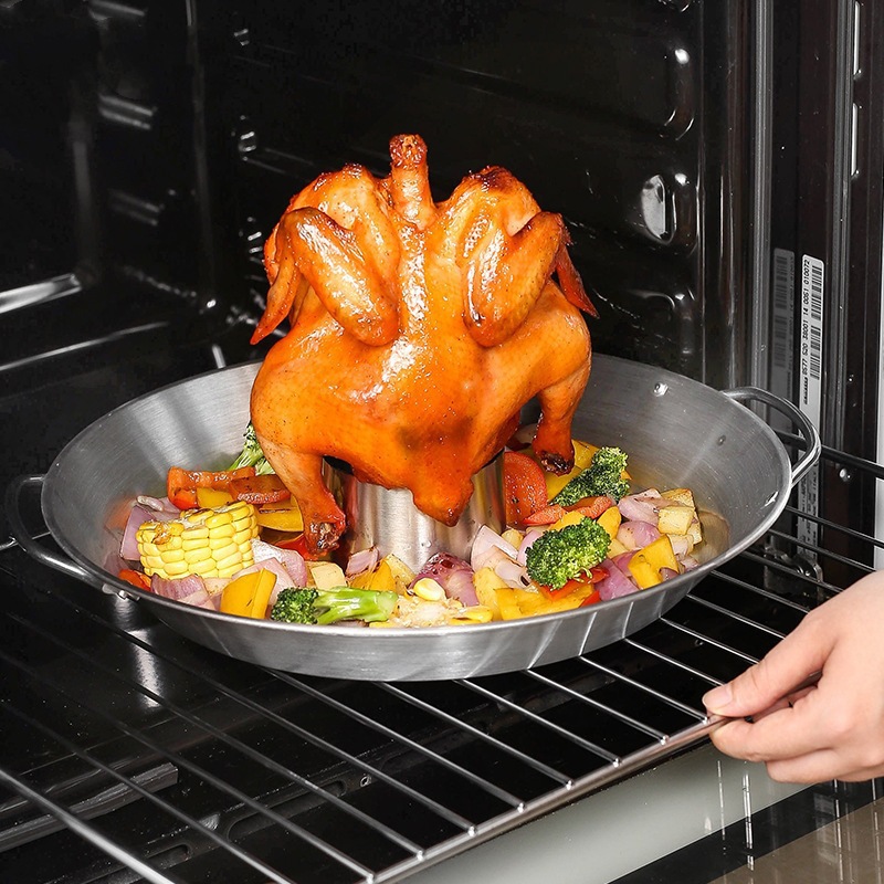 BBQ Stainless Steel Chicken Ho - Kitchen Baking Tray Organiser 评论和价格