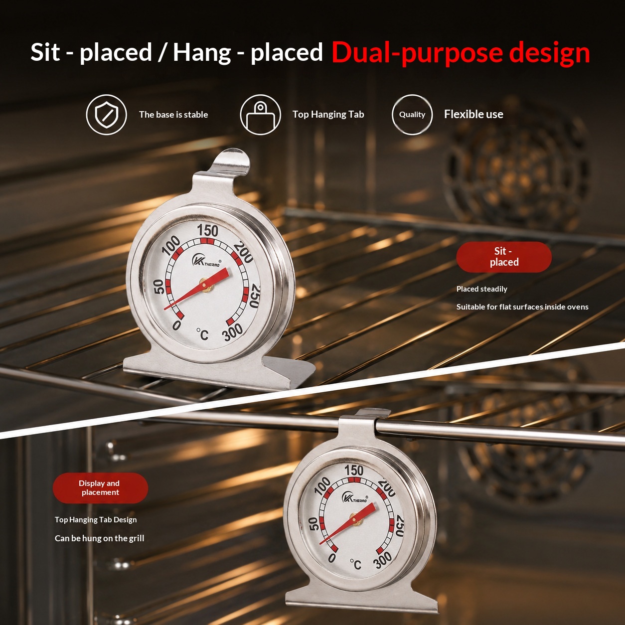 Kitchen Oven Thermometer Food  - Kitchen Baking Supplies 评论和价格