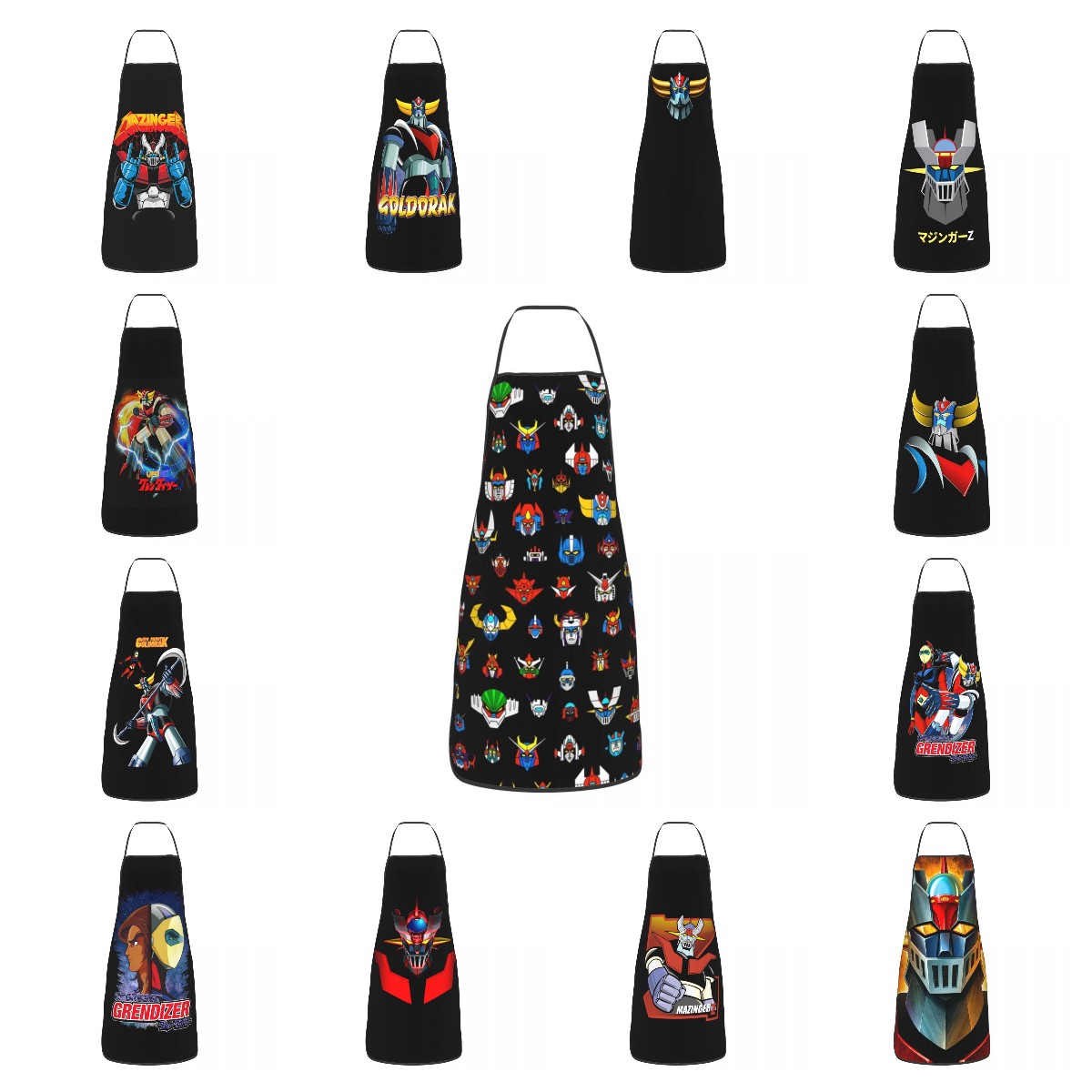 Ufo Robot Logo Funny Apron Men - Kitchen Robot Baking 评论和价格