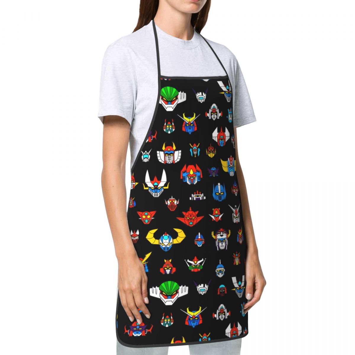 Ufo Robot Logo Funny Apron Men - Kitchen Robot Baking 评论和价格