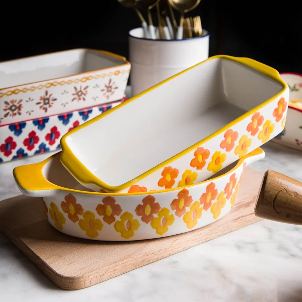 Ceramic Baking Dish Roasting L - Kitchen Baking Dishes 评论和价格