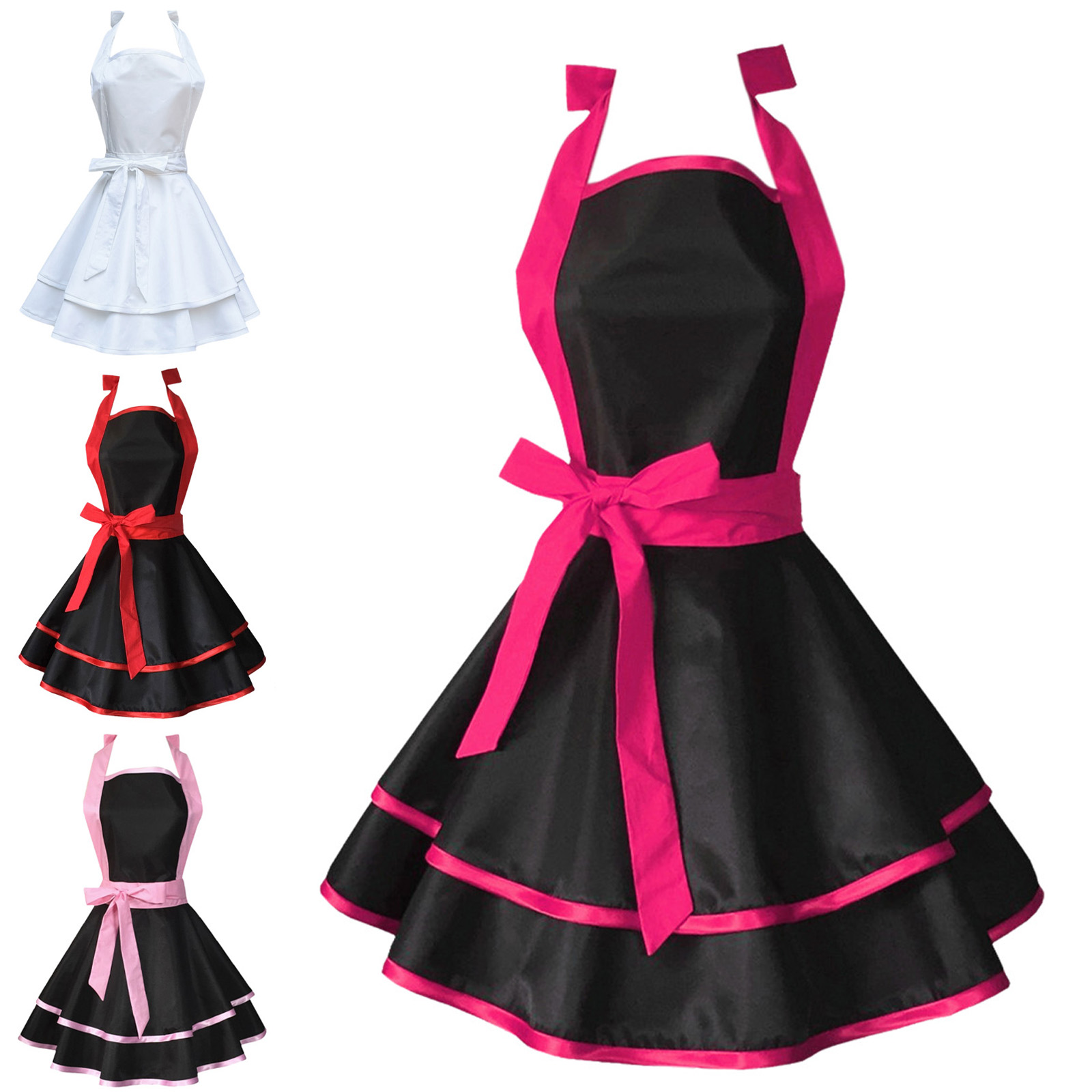 One Size Kitchen Apron Retro 5 - Baking Kitchen Set Up 评论和价格