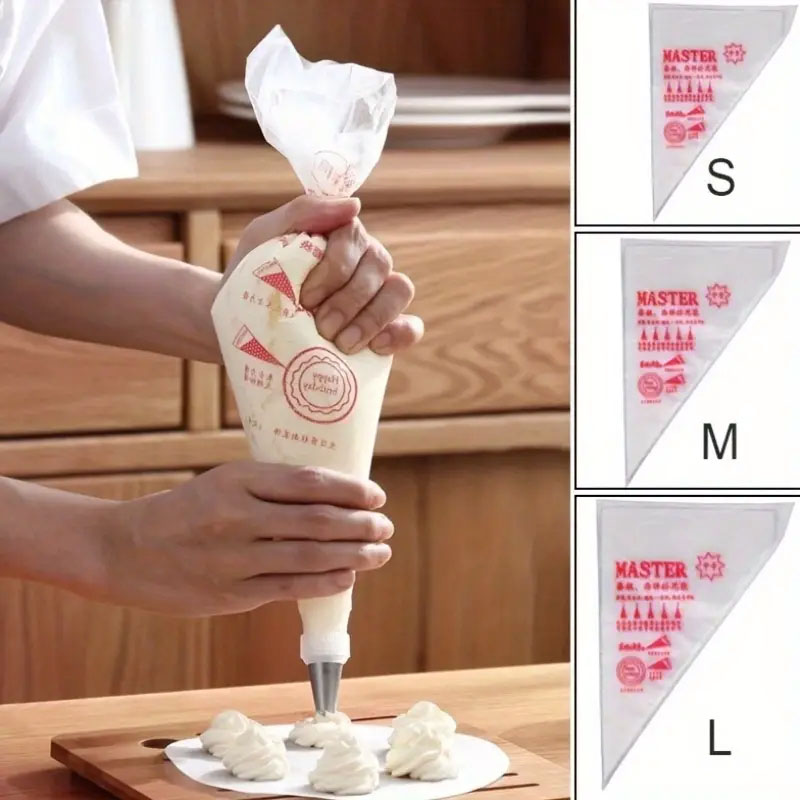 100PCS Thick Disposable Pastry - Piping Bag Disposable 评论和价格