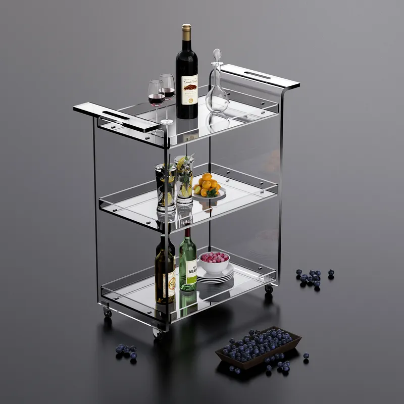 Modern 3-Tier Kitchen Cart wit - Kitchen Baking Cart 评论和价格
