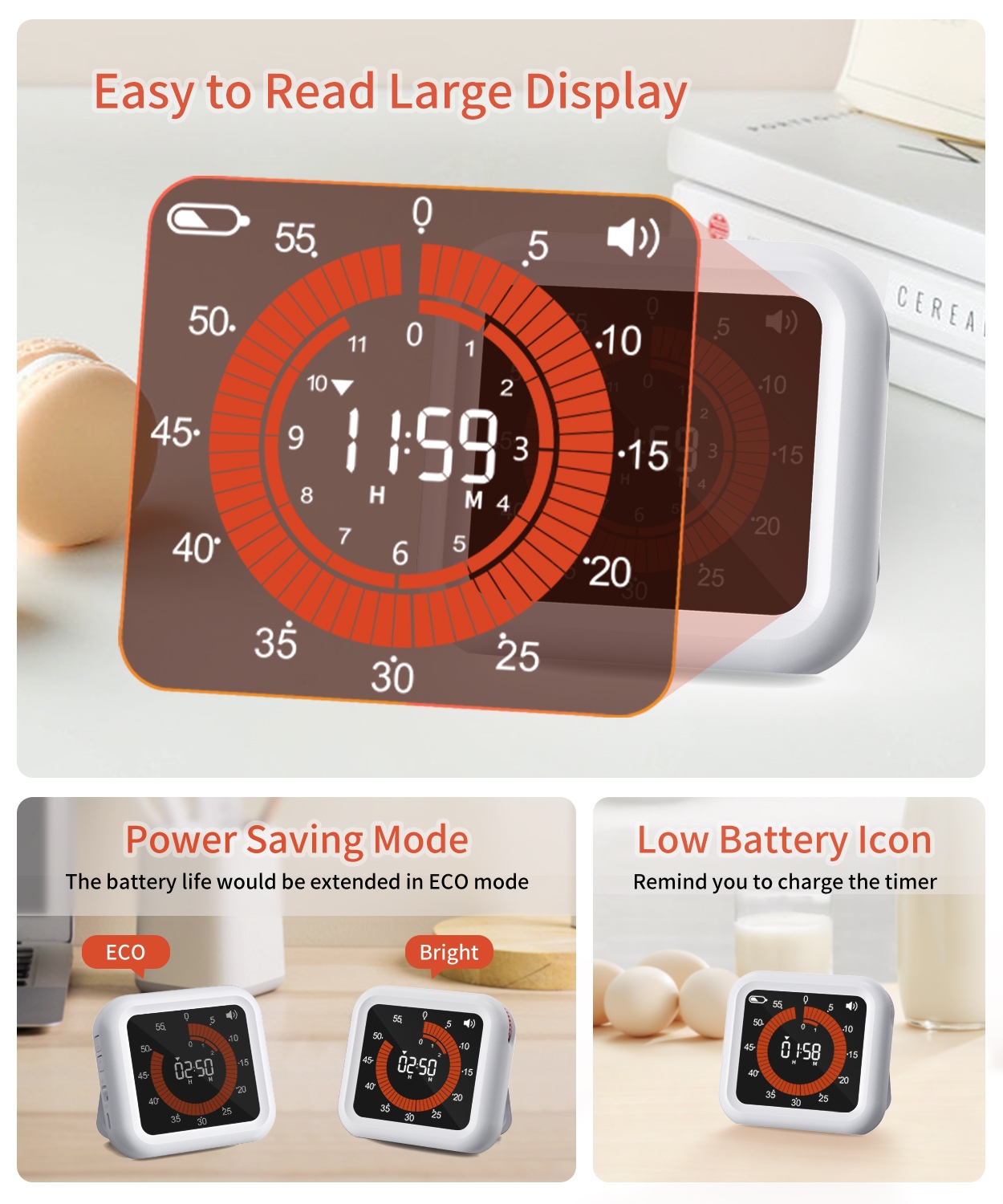 Visual Digital Timer Manual Kn - Baking Kitchen Set Up 评论和价格
