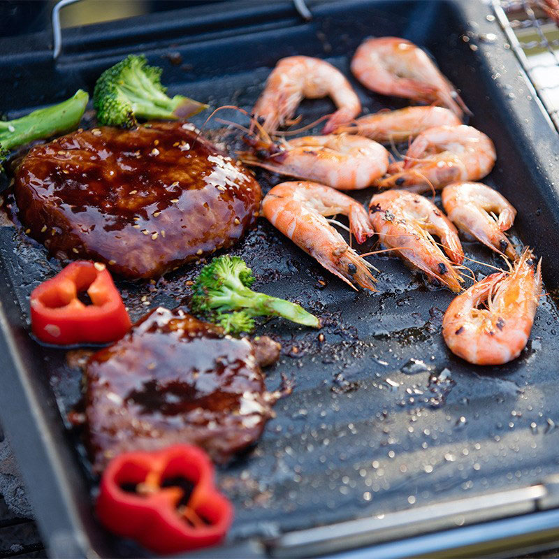 Outdoors Thick Square Grill Pa - Kitchen Baking Tray Organiser 评论和价格