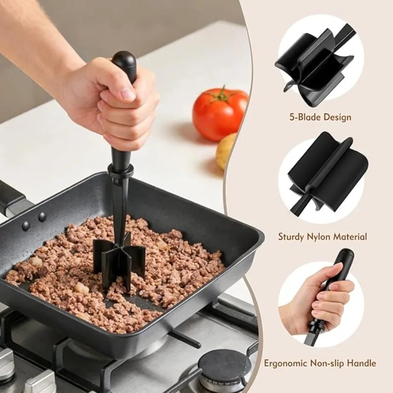1pc Meat Chopper Handheld Meat - Kitchen Baking Blender 评论和价格