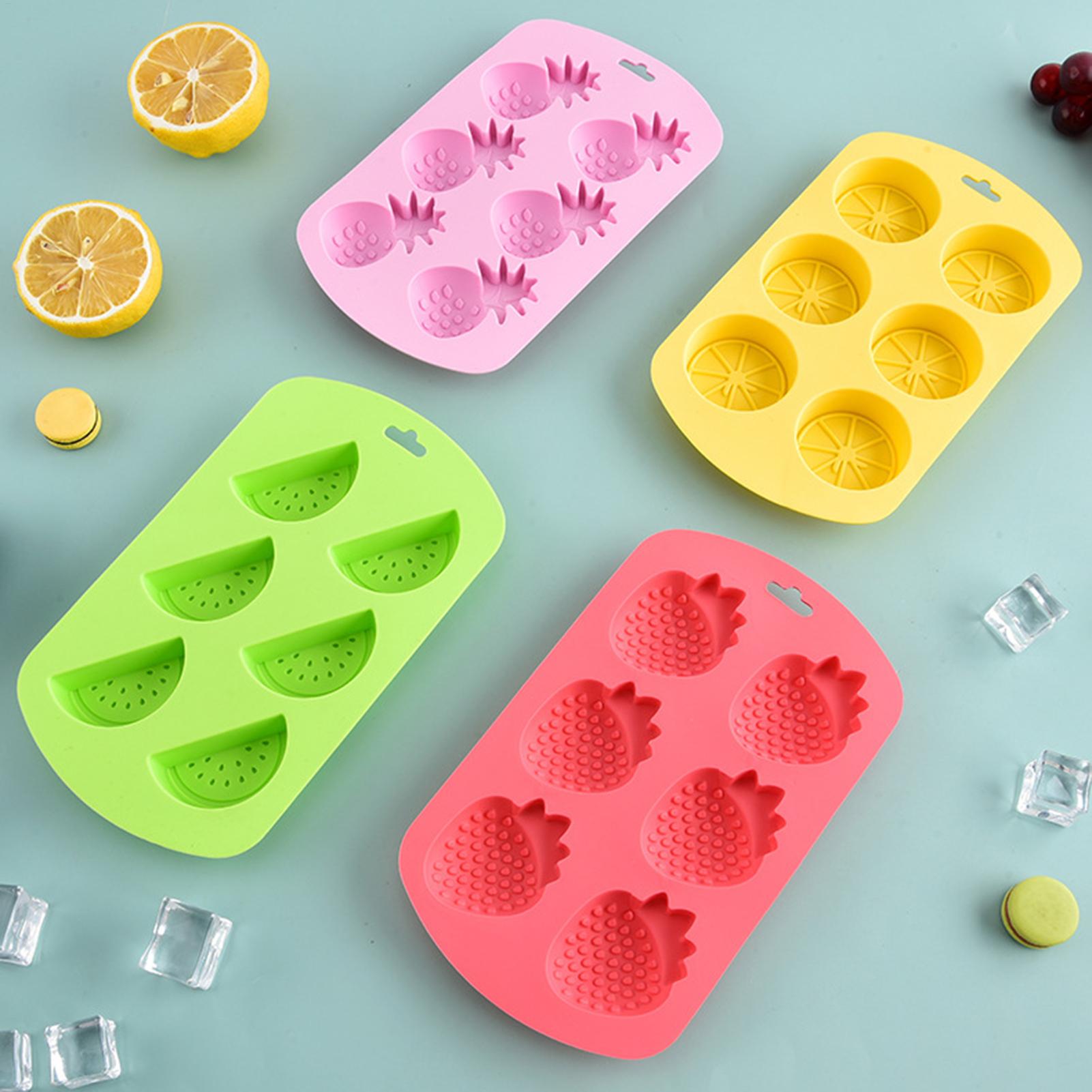 6 Cavity Fruit Shaped Silicone - Kitchen Baking Supplies 评论和价格