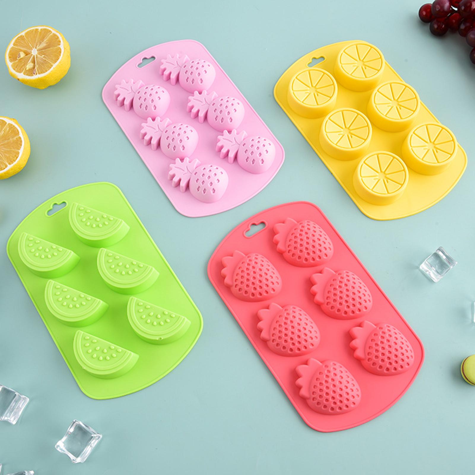 6 Cavity Fruit Shaped Silicone - Kitchen Baking Supplies 评论和价格