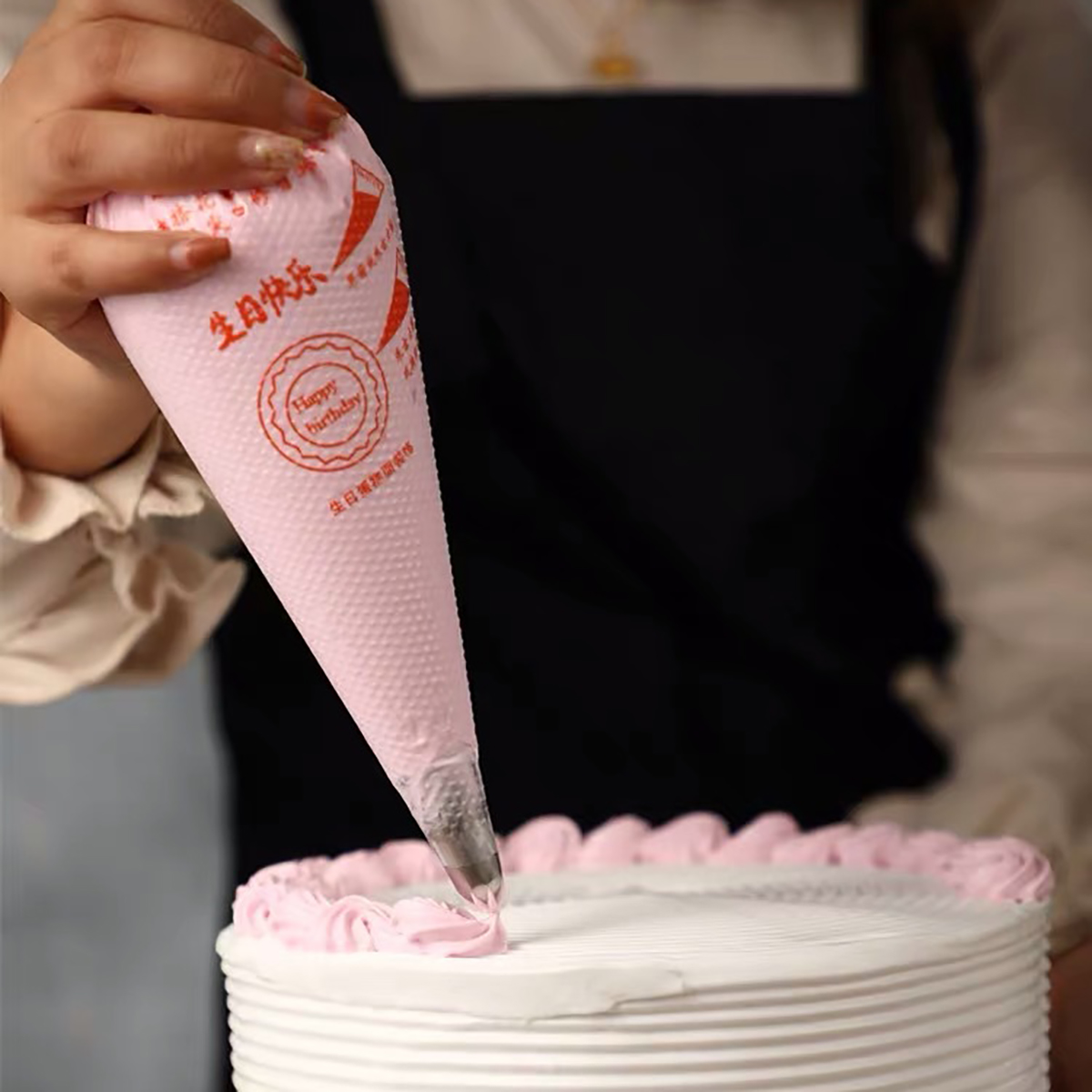 100 PCS Thick Disposable Pastr - Piping Bag Disposable 评论和价格