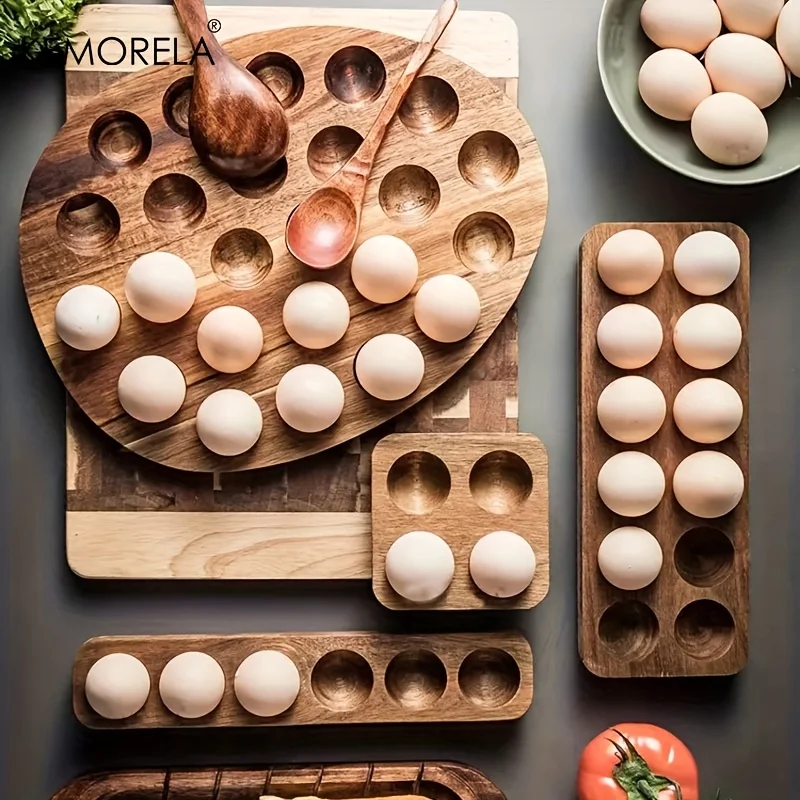 KEMORELA 1PCS Modern Wooden Eg - Kitchen Baking Tray Organiser 评论和价格