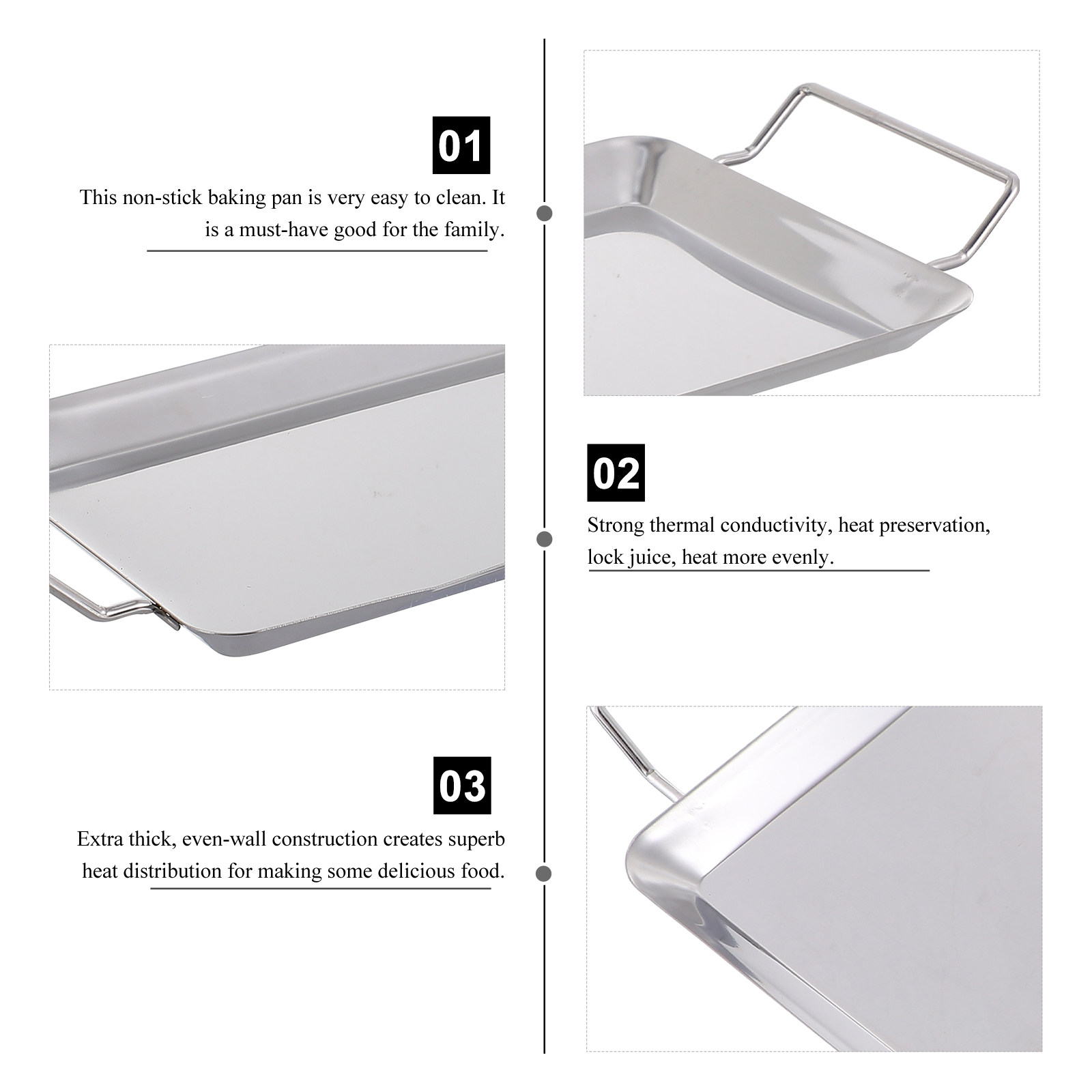 1Pcs Premium Stainless Steel G - Kitchen Baking Tray Organiser 评论和价格