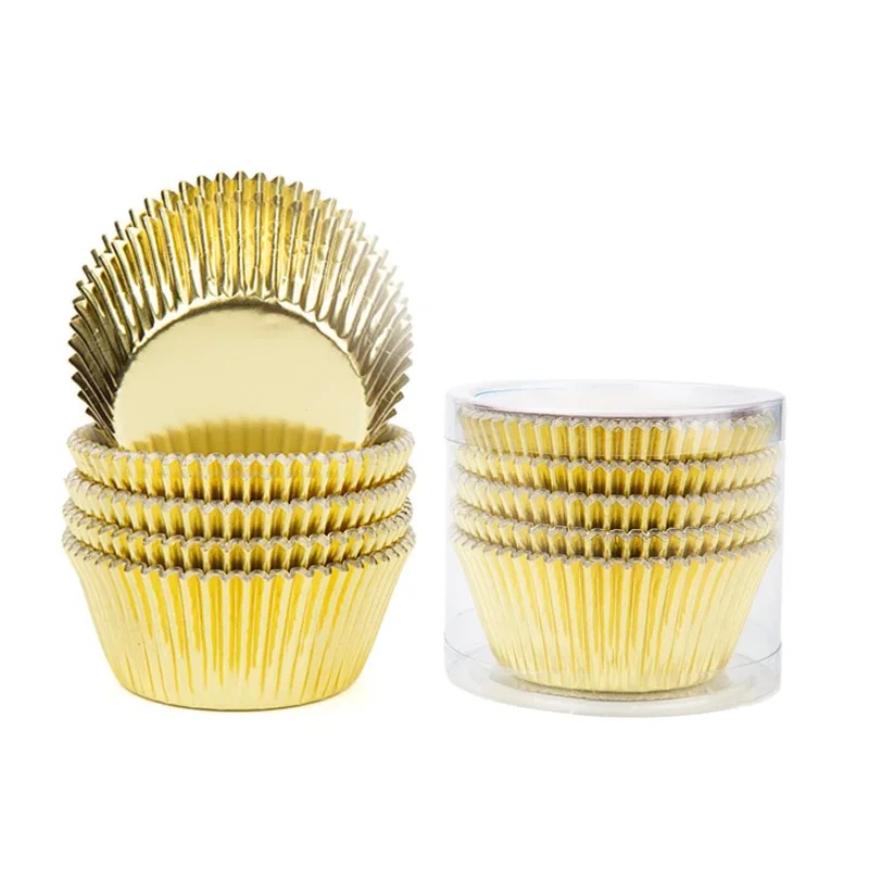 100 piece set of gold foil cup - Kitchen Baking Supplies 评论和价格
