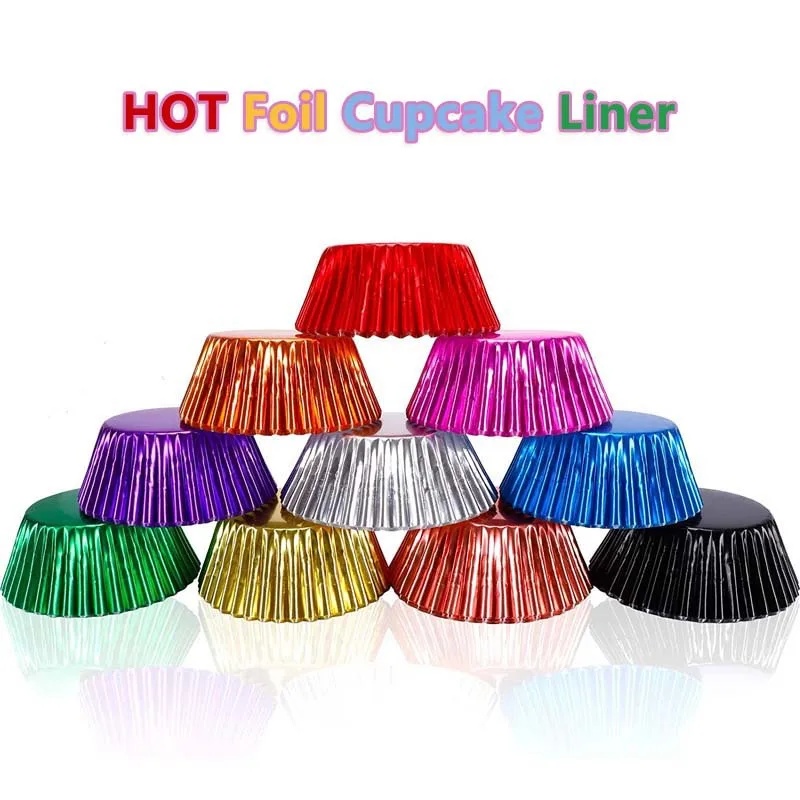 100 piece set of gold foil cup - Kitchen Baking Supplies 评论和价格