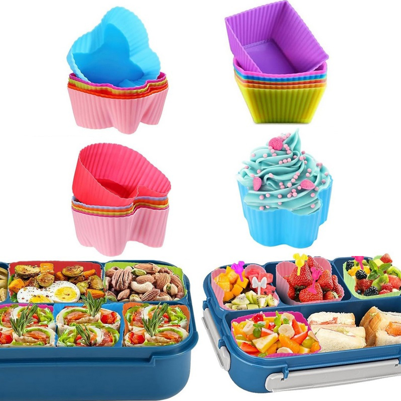 8PCS Silicone Lunch Box Divide - Kitchen Accessories For Baking 评论和价格