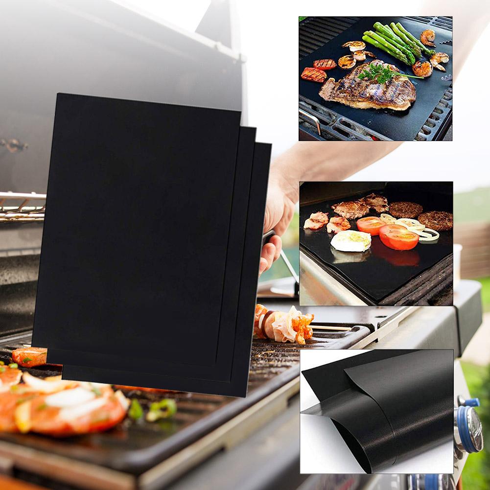 1-10PCS BBQ Grill Mat Non-stic - Kitchen Baking Tray Organiser 评论和价格