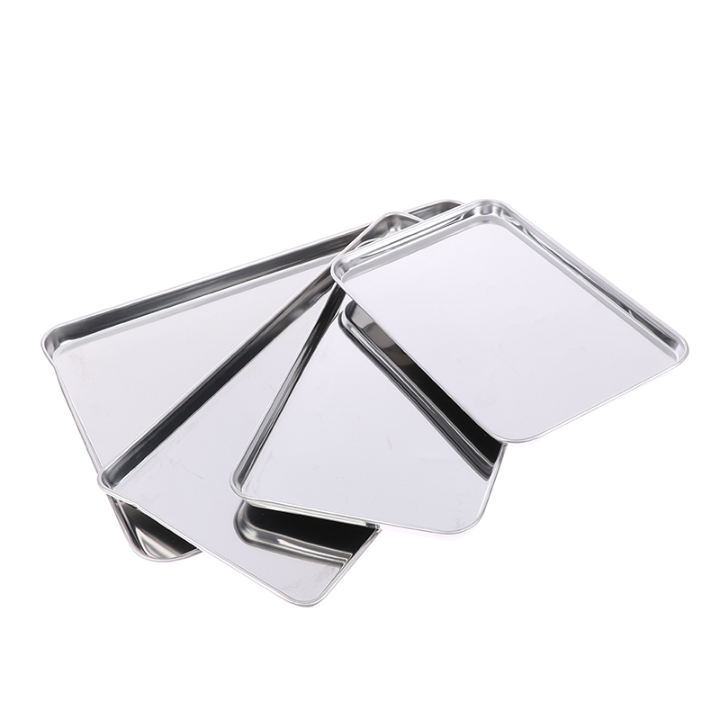 1pc Stainless Steel Tray Recta - Kitchen Baking Tray Organiser 评论和价格