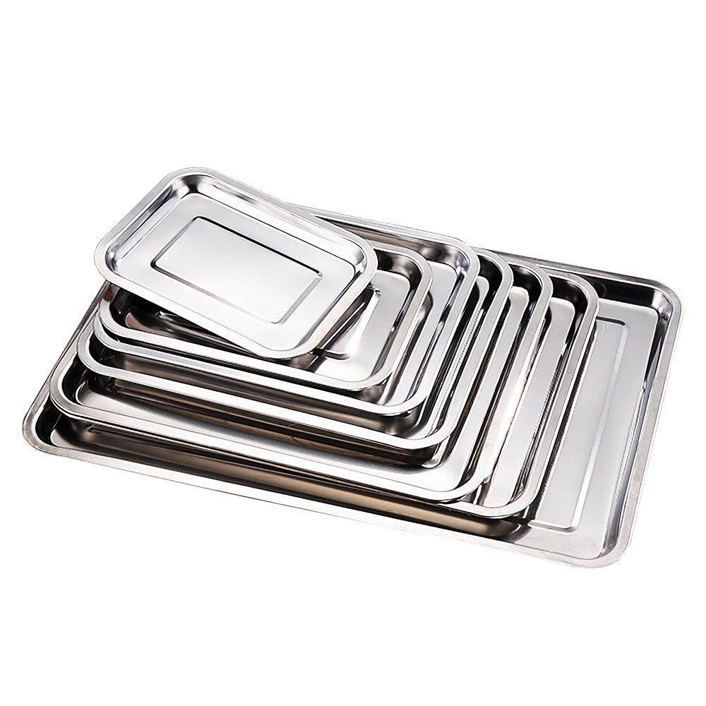1PCS Stainless Steel Food Tray - Kitchen Baking Dishes 评论和价格