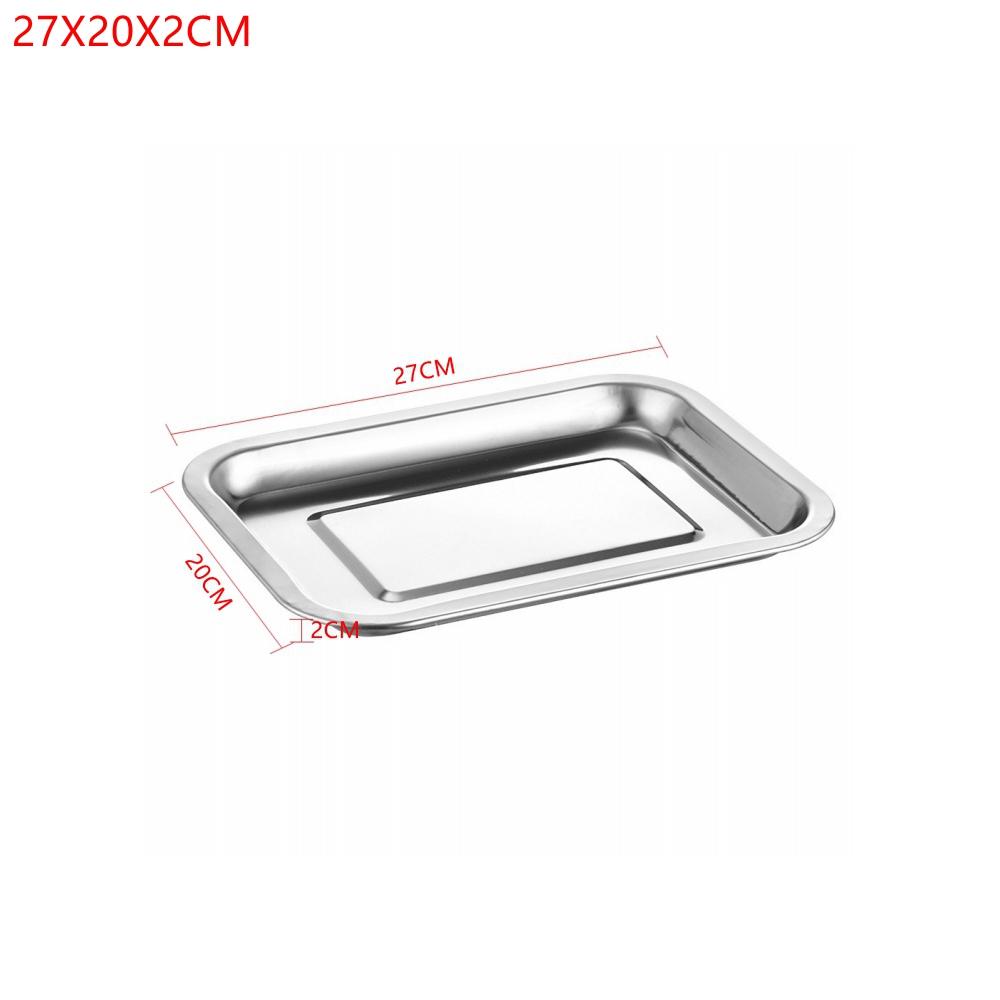 1PCS Stainless Steel Food Tray - Kitchen Baking Dishes 评论和价格