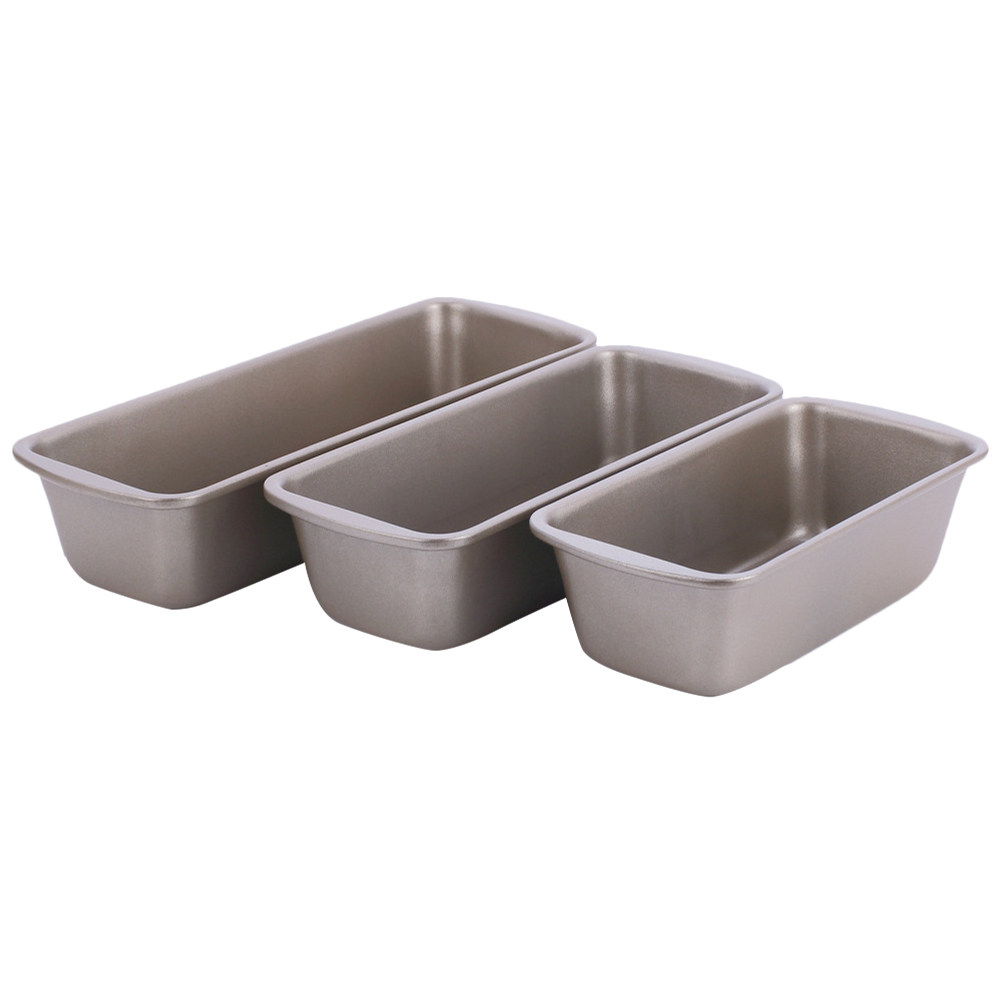 3Pcs Rectangular Loaf Pan Carb - Kitchen Baking Pan 评论和价格
