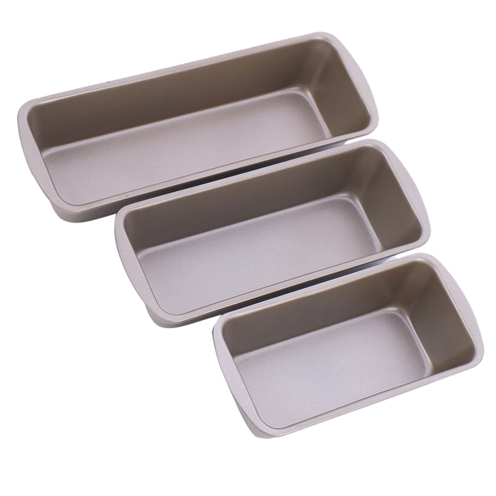 3Pcs Rectangular Loaf Pan Carb - Kitchen Baking Pan 评论和价格