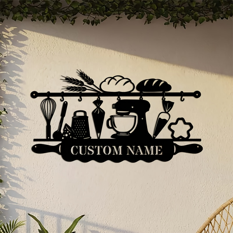 Personalized Kitchen Iron Wall - Kitchen With Baking Area 评论和价格