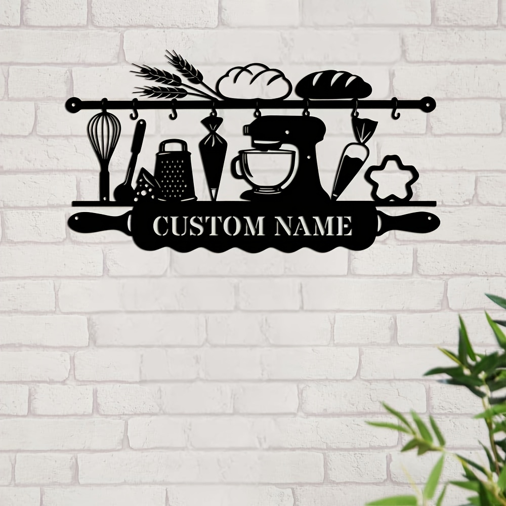 Personalized Kitchen Iron Wall - Kitchen With Baking Area 评论和价格