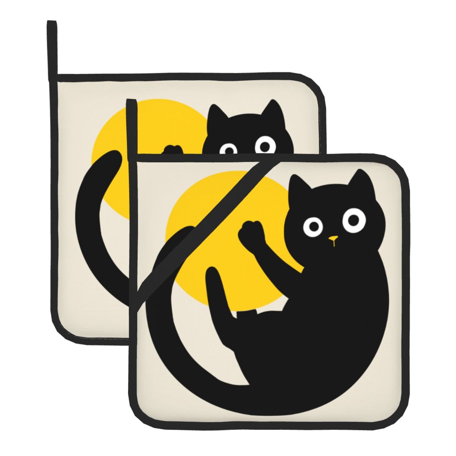 Cute Black Cat Pot Holders Set - Kitchen Baking Dishes 评论和价格