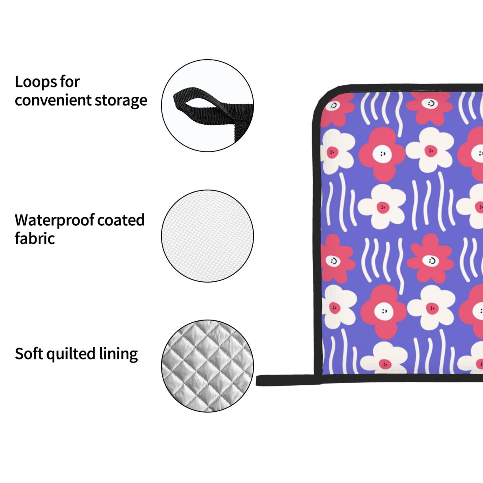Floral Flowers Pot Holders Set - Kitchen Baking Dishes 评论和价格