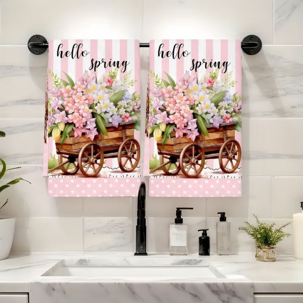 2Pcs, Spring Flower Cart Kitch - Kitchen Baking Cart 评论和价格